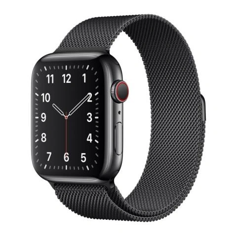 Apple Milanese Loop Cinturino per Apple Watch 42mm 44mm 45mm 49mm Space Black