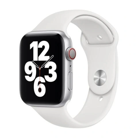Apple Sport Band Cinturino per Apple Watch 42mm 44mm 45mm 49mm White