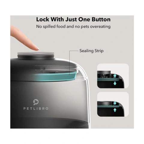 Mangiatoia Automatica Per Gatti Con Sensore A Infrarossi - Ciotola In Acciaio Inox, Ricaricabile - Foto 5