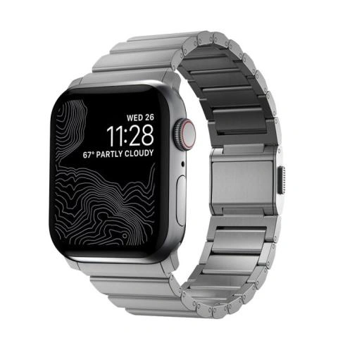 Silver apple watch band 42mm on sale