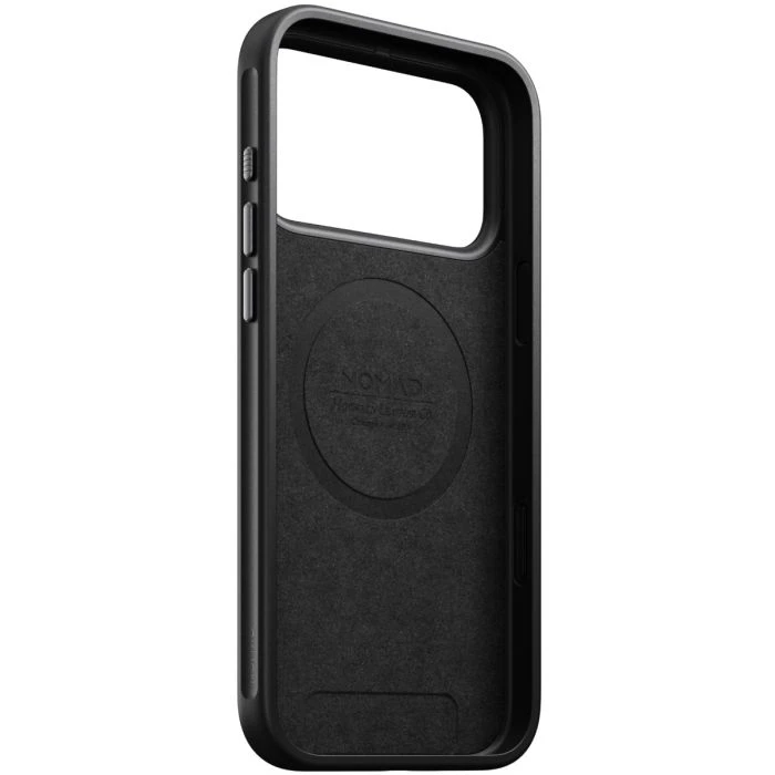 Nomad - Custodia a portafoglio in pelle moderna per iPhone 15 Pro, compatibile con MagSafe e custodia a portafoglio in pelle con ricarica wireless, 3