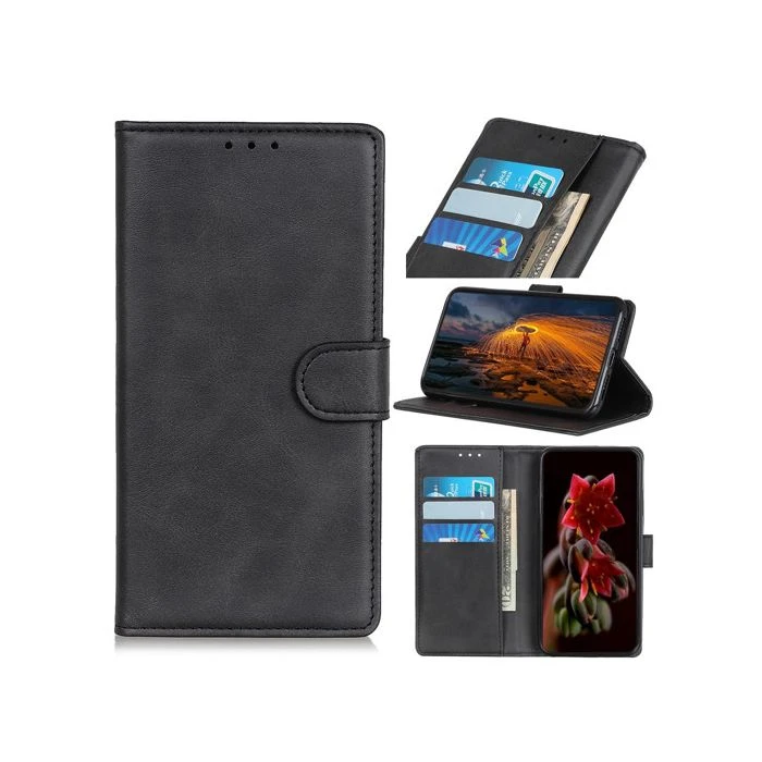ZCDAYE - Custodia A Portafoglio Con Magnete Per IPhone 13 (6,1"), Pelle PU Con 9 Slot Carte E Tasca Cerniera, Nero