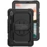 Casecentive Handstrap Pro - Case con impugnatura per Galaxy Tab S8 2022 - Nero sticky