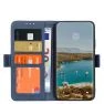 Casecentive Magnetische Leren Wallet case iPhone 12 Pro Max blauw sticky