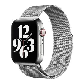 Apple Milanese Loop - Cinturino per Apple Watch - 44mm / 45mm / 46mm / 49mm - Silver