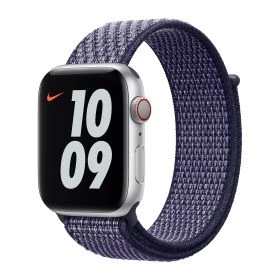 Apple Nike Sport Loop - Cinturino per Apple Watch 38mm / 40mm / 41mm / 42mm Purple Pulse