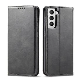 Casecentive Leren Wallet Luxe - Cover Samsung Galaxy S21 - Nera