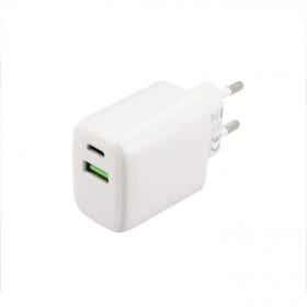Musthavz Power Delivery - Caricatore 20 Watt USB-A e USB-C - Bianco