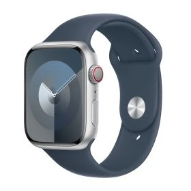 Apple Sport Band - Cinturino per Apple Watch 44mm / 45mm / 46mm / 49mm - Storm Blue S/M