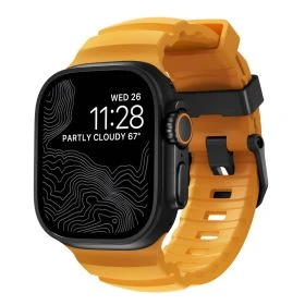 Nomad Rocky Point - Cinturino per Apple Watch 42mm / 44mm / 45mm / 49mm Sol Connector Nero