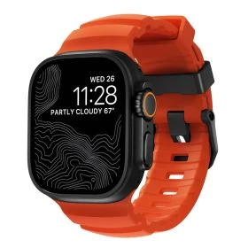 Nomad Rocky Point Band per Apple Watch 42mm / 44mm / 45mm / 49mm - Magma Connector Nero