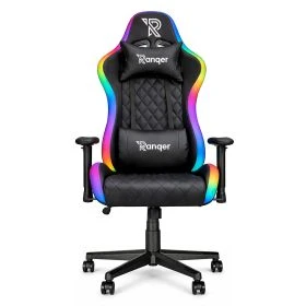 Ranqer Halo - Sedia da gaming con LED RGB - Nera