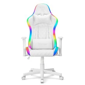 Ranqer Halo - Sedia da gaming con LED RGB - Bianco
