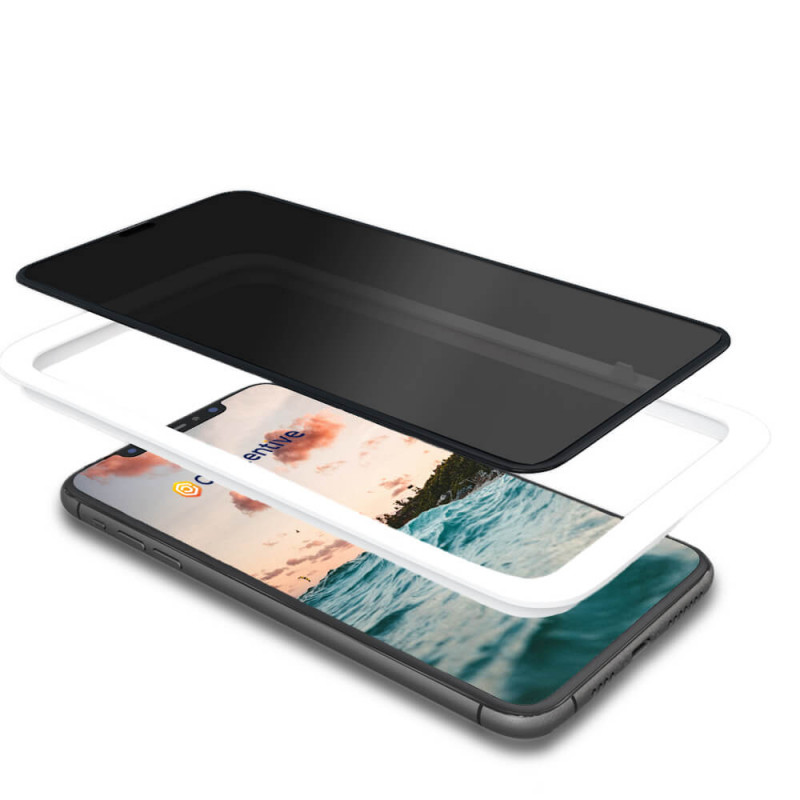 Casecentive - Pellicola protettiva 3D con filtro Privacy iPhone 11 Pro