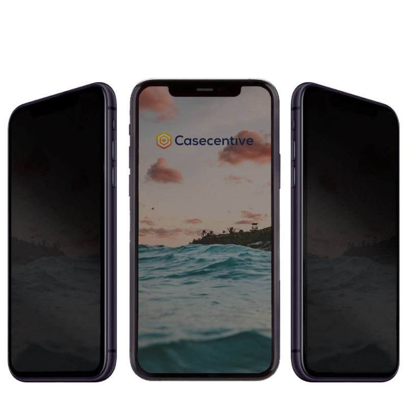 Casecentive - Pellicola protettiva 3D con filtro Privacy iPhone 11 Pro