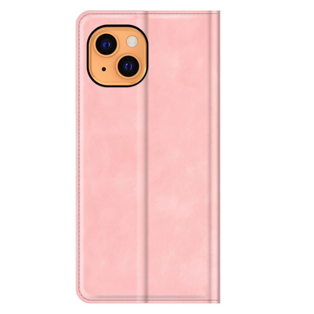 Casecentive - Cover a portafoglio in pelle con chiusura a scatto per iPhone 13 - Rosa