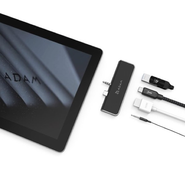 ADAM elements - Hub CASA S4 USB-C 3.1 con 4 porte per  Surface Go - Nero