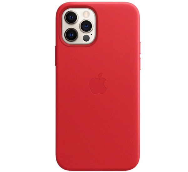 Apple Leather MagSafe Case iPhone 12 Pro Max Red