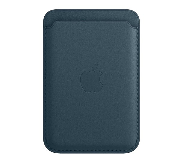 Apple - Porta carte di credito MagSafe in pelle per iPhone - Blu baltico