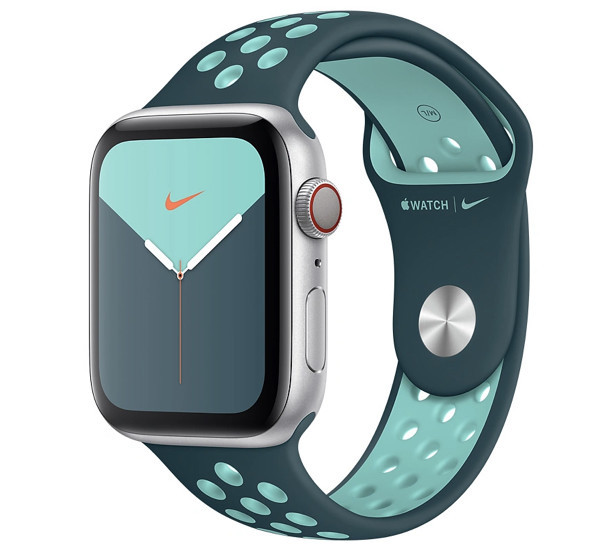 Apple Nike Sport Band - Cinturino per Apple Watch 38mm / 40mm / 41mm - Midnight Turquoise / Aurora Green