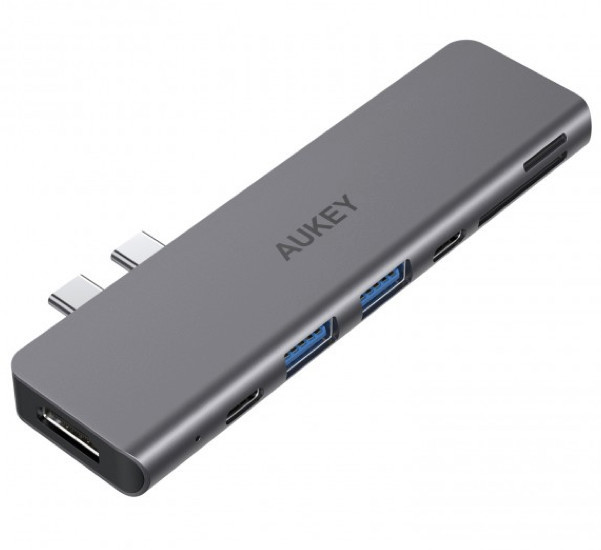Aukey - Hub Thunderbolt 3 / USB-C 7-in-1