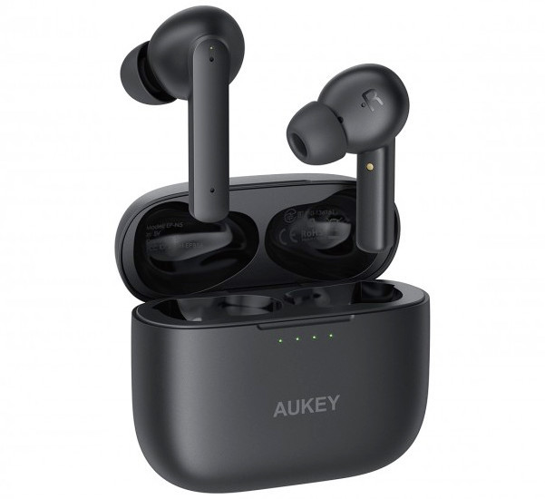 Aukey - Auricolari True Wireless Noise Cancelling Bluetooth - Nero