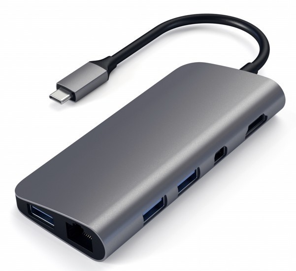 Satechi - Adattatore Multiporta - USB-C - Grigio scuro
