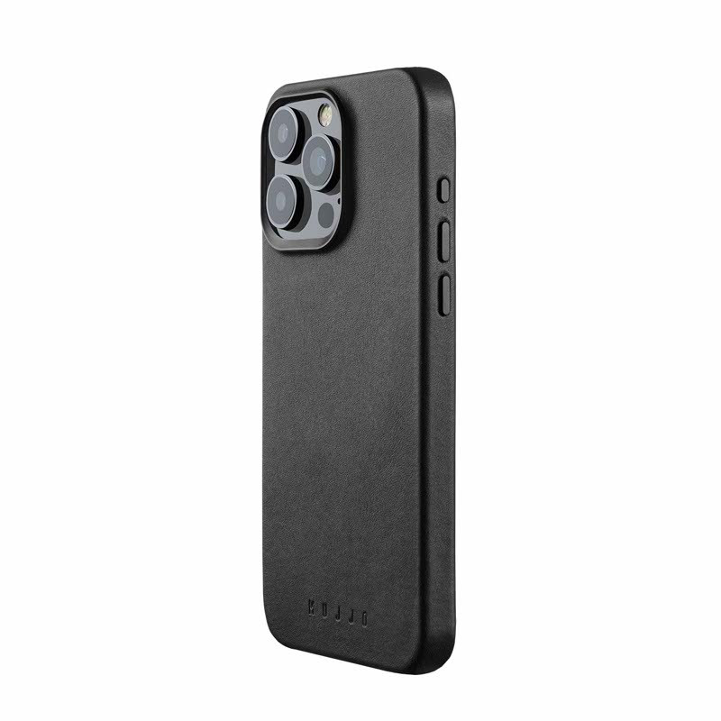 Mujjo - Cover Impact Case con MagSafe per iPhone 15 Pro Max - Nero