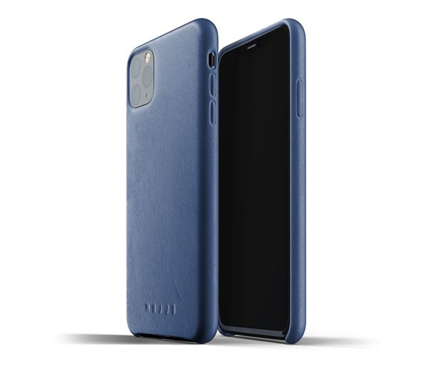 Mujjo Leather Case iPhone 11 Pro Max blauw