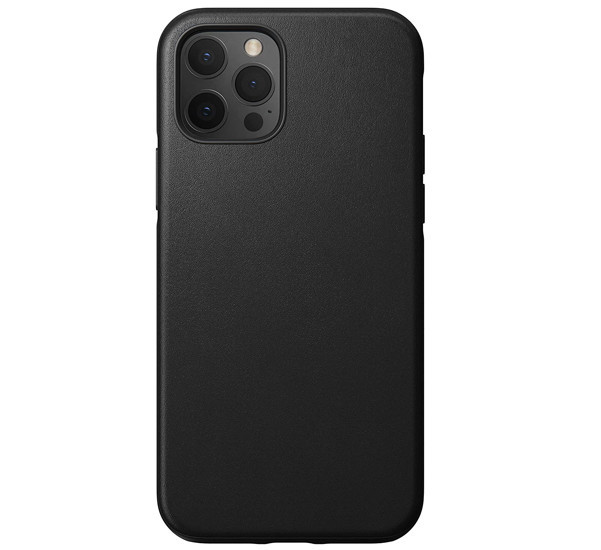 Nomad - Cover Rugged in pelle per iPhone 12 Pro Max - Nero