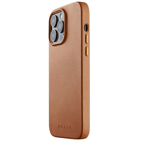 Mujjo Leather Case with MagSafe iPhone 14 Pro Max brown