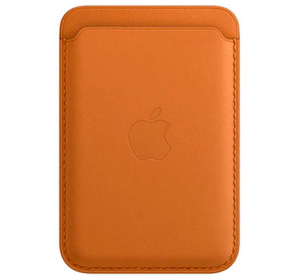 Apple Leather Card Holder with MagSafe (2nd gen) for iPhone Golden brown