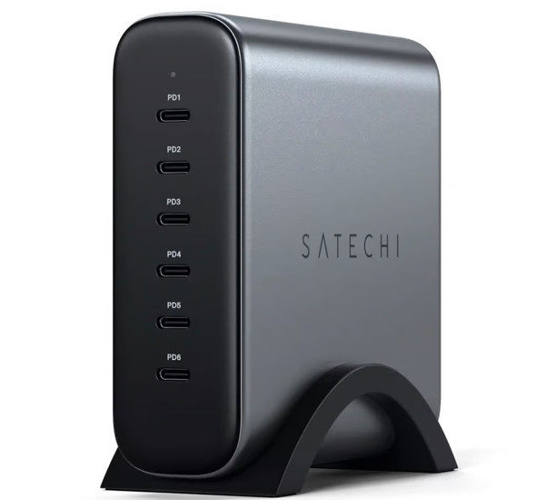 Satechi 200W Type-C 6-Port PD GaN Charger grey