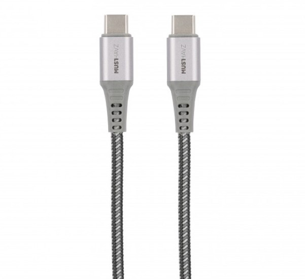 Musthavz - Cavo in nylon USB-C 2.0 - USB-C - 1 metro