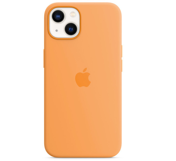 Apple - Cover MagSafe in silicone per iPhone 13 Mini - Marigold