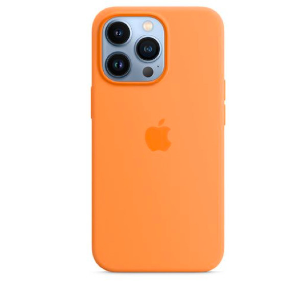 Apple Silicone MagSafe Case iPhone 13 Pro Max Marigold