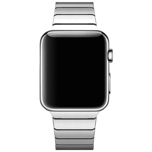 Casecentive - Cinturino Slim in Acciaio per Apple Watch 42 / 44 mm - Argento