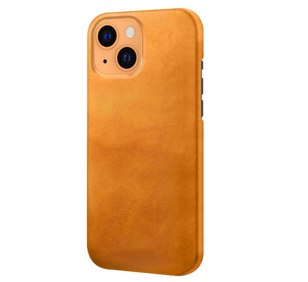 Casecentive - Cover in pelle per iPhone 13 - Marrone chiaro