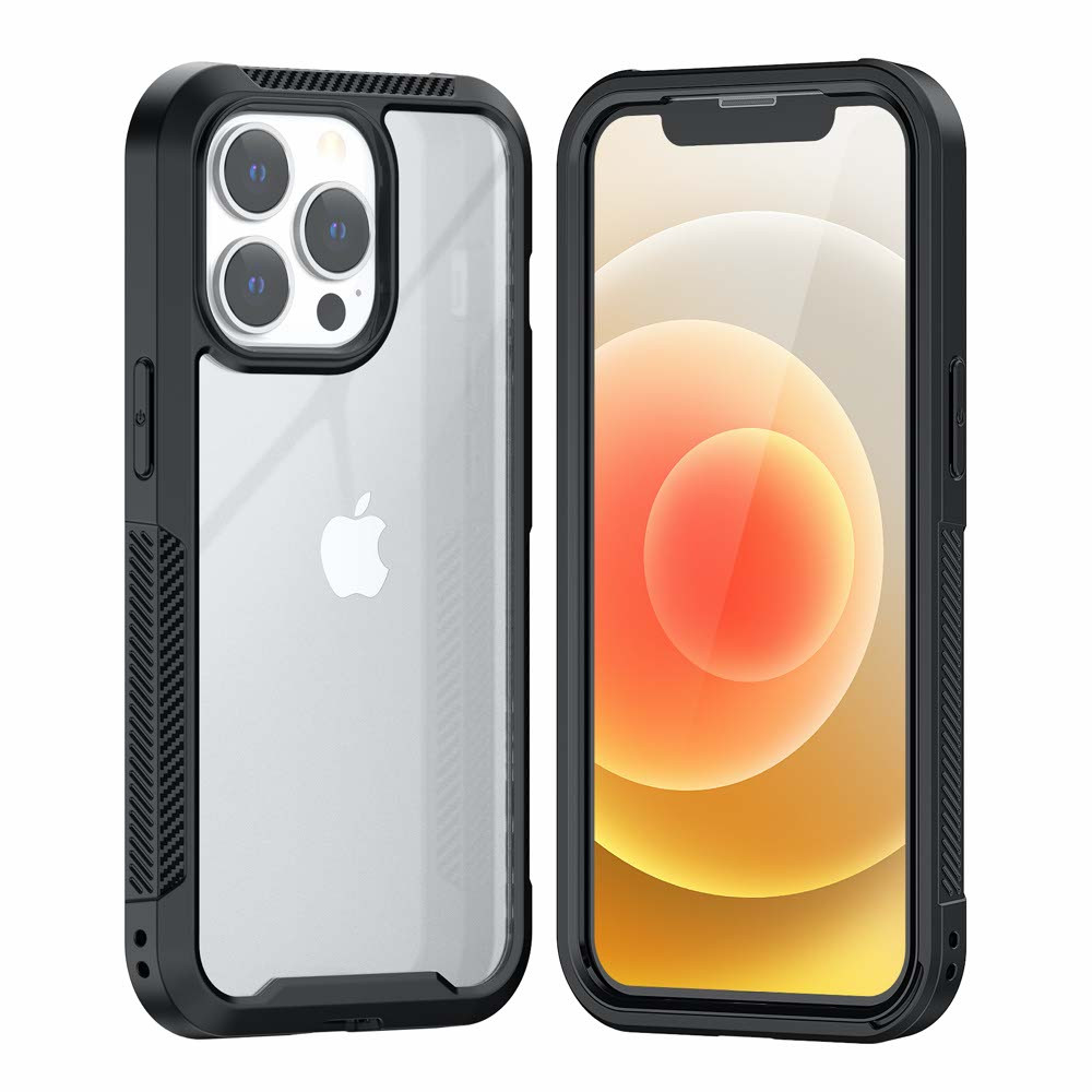 Casecentive Shockproof - Case per iPhone 13 Pro Max - Trasparente