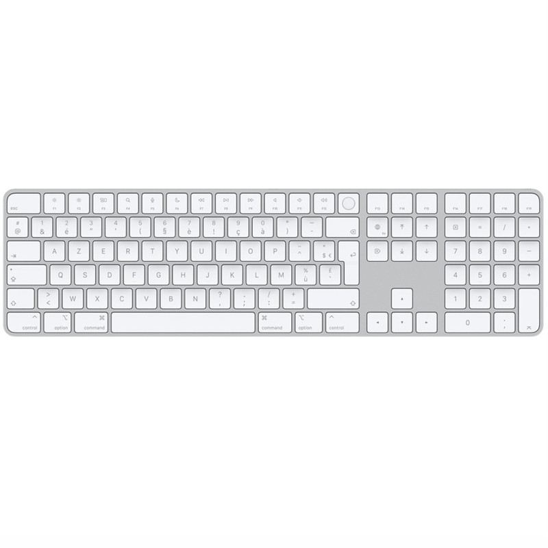 Apple Magic Keyboard Numeric With Touch ID AZERTY White