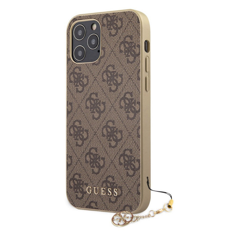 Guess - Cover 4G Charms per iPhone 13 Pro Max - Marrone