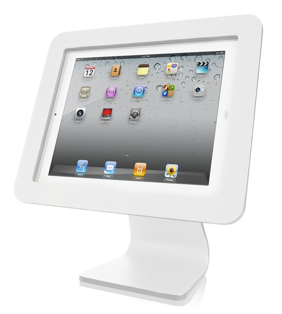 Masaccio grot genezen MacLocks iPad Enclosure Kiosk / iPad 2 / 3 / 4 / Air standaard aluminium wit