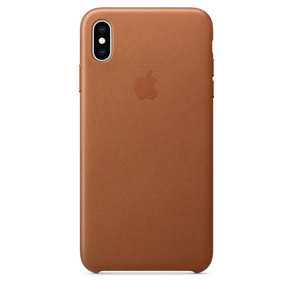 Apple Leather Case iPhone XS Max bruin