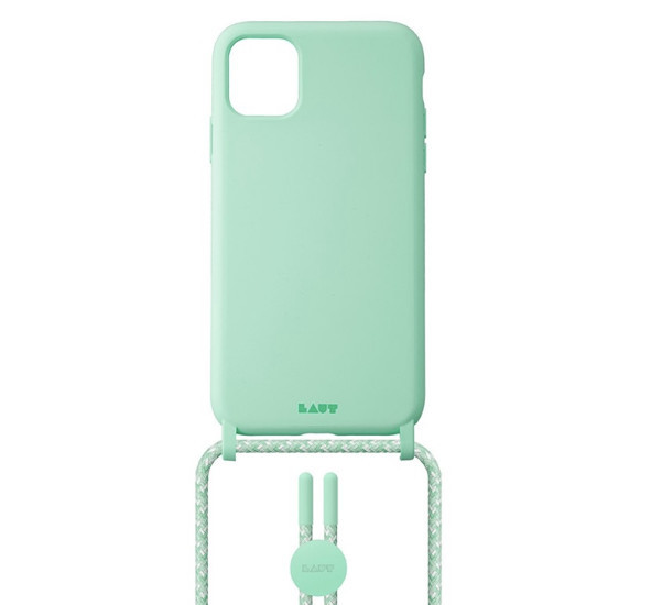 Laut Pastels case met koord iPhone 12 Mini groen