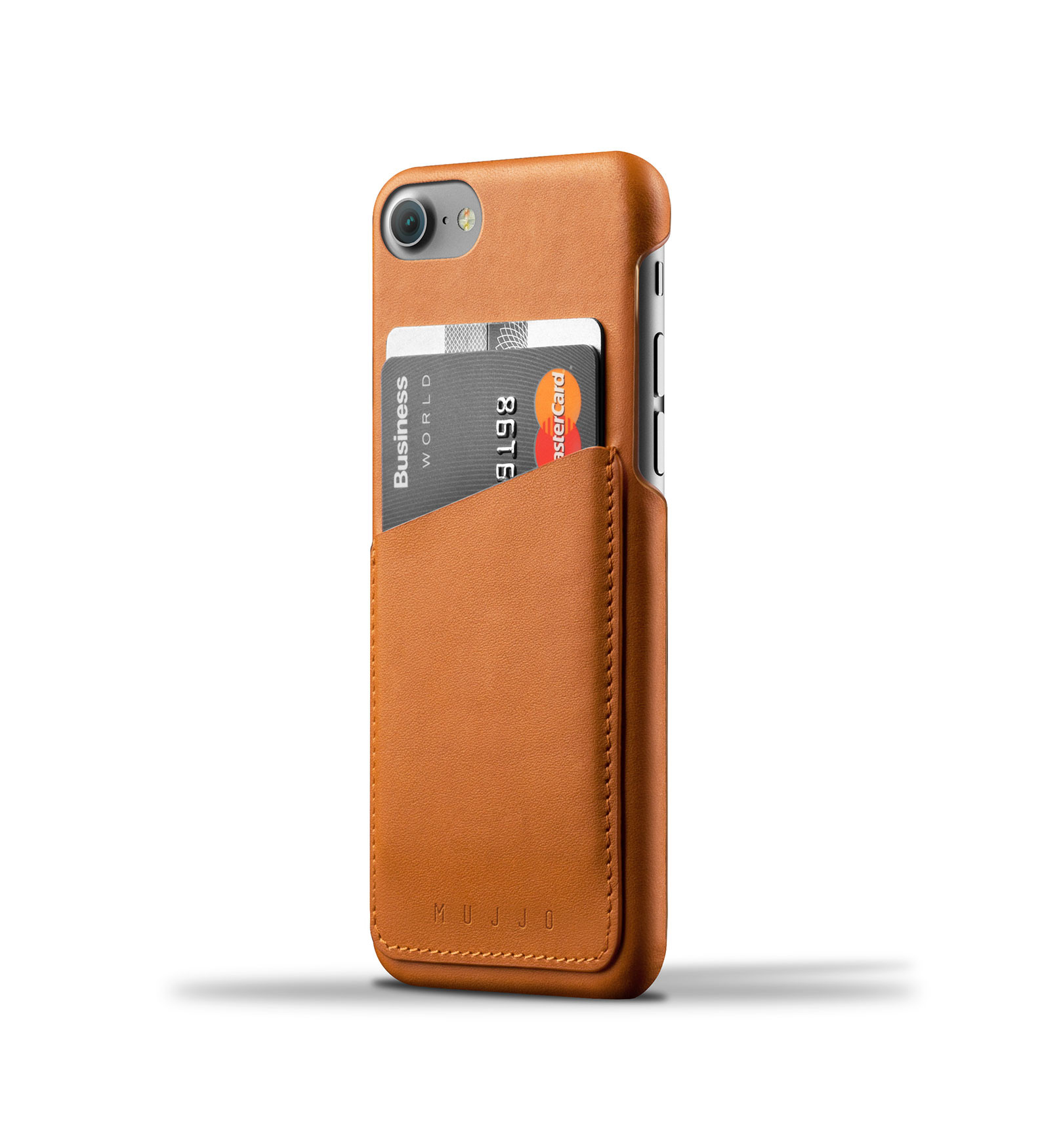 Mujjo wallet leren case iPhone 7/8 bruin