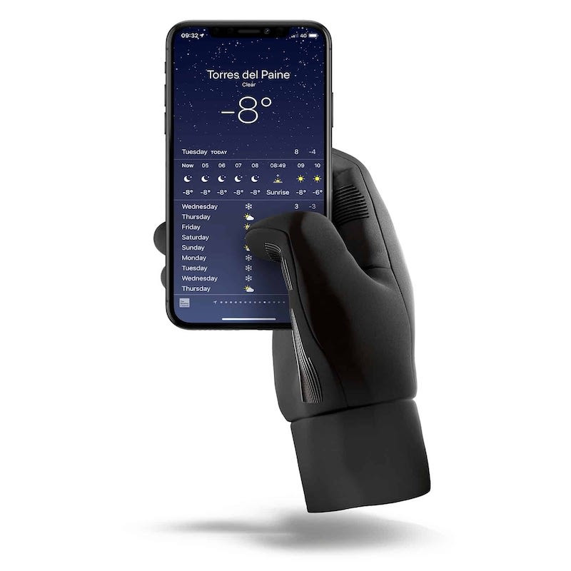 Mujjo - Guanti Touchscreen con Doppio Isolamento - Taglia XL - Nero