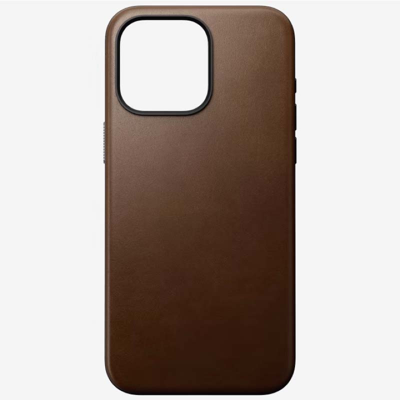 Nomad - Cover in pelle Modern Leather Magsafe per iPhone 15 Pro Max - Marrone