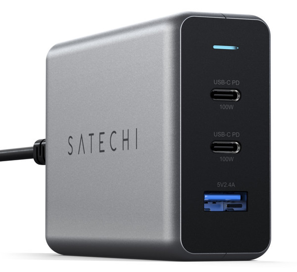 Satechi - Adattatore Compact USB-C 100W - Space gray