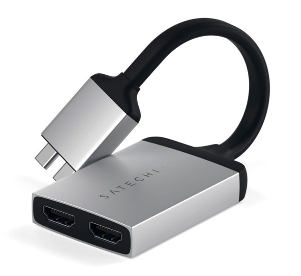 Satechi - Adattatore Dual HDMI - USB-C - Argento