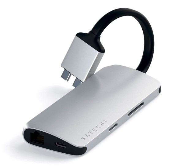 Satechi - Adattatore Dual HDMI - USB-C - Argento